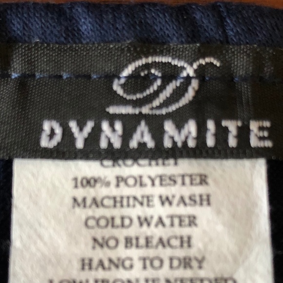 Dynamite Navy Blue Maxi Skirt w/ Crochet Detail - Picture 5 of 6